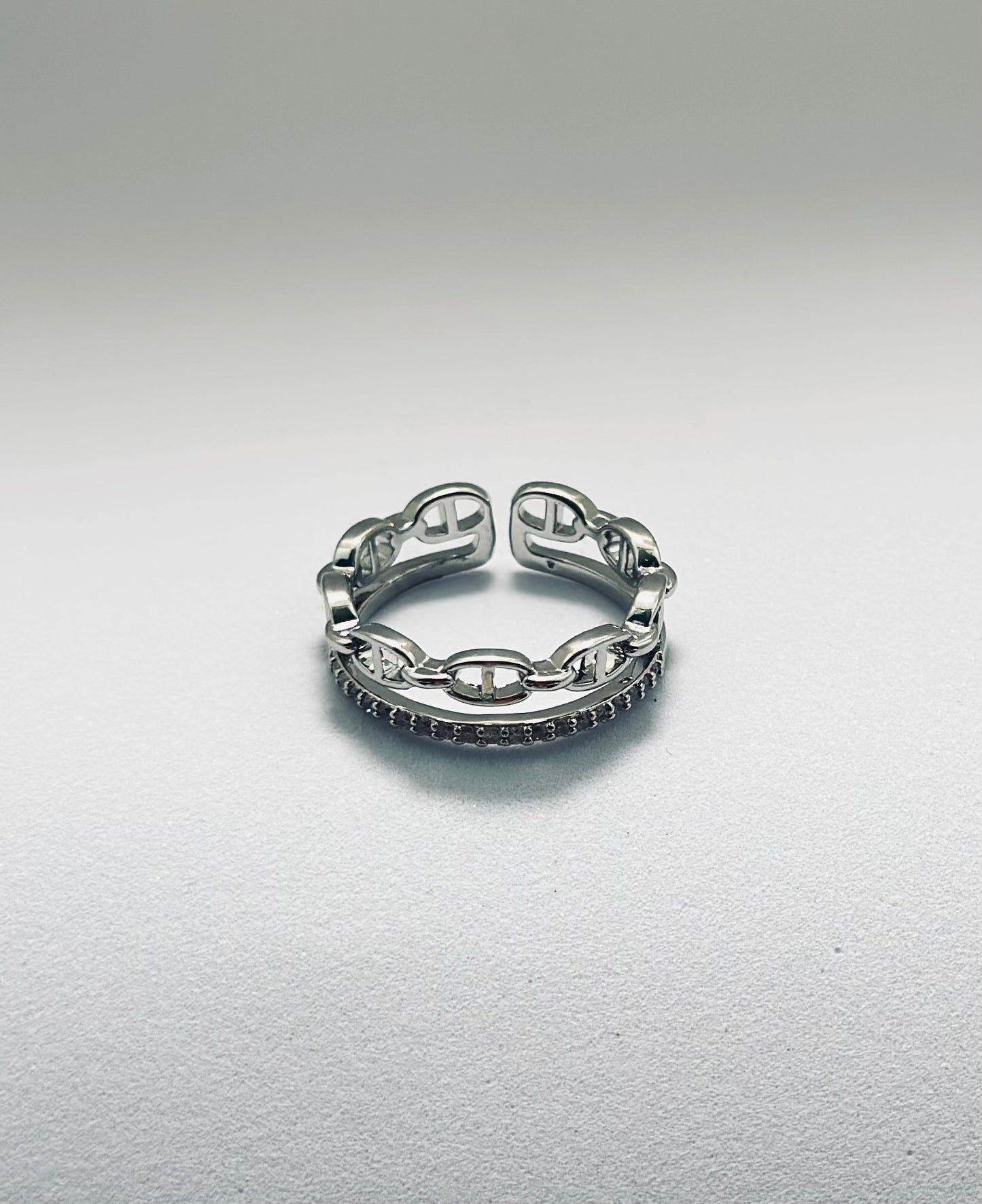 Chain crown Ring