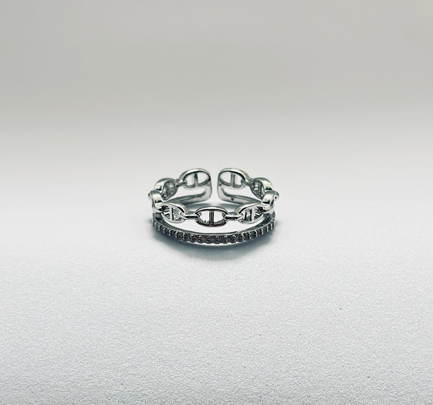 Chain crown Ring