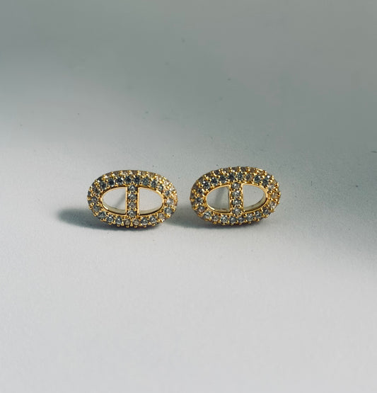 Hermes style Studs Earrings